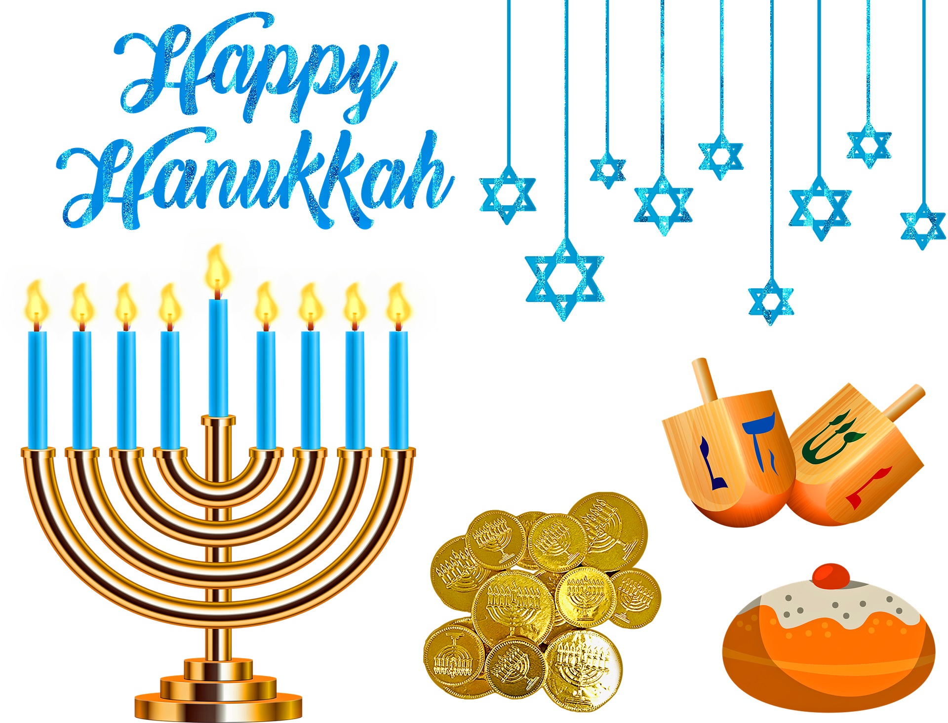 Happy Hanukkah And A Celebration Of Happiness And Health